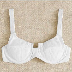 Rib Underwire High Cut Bikini Swimsuit